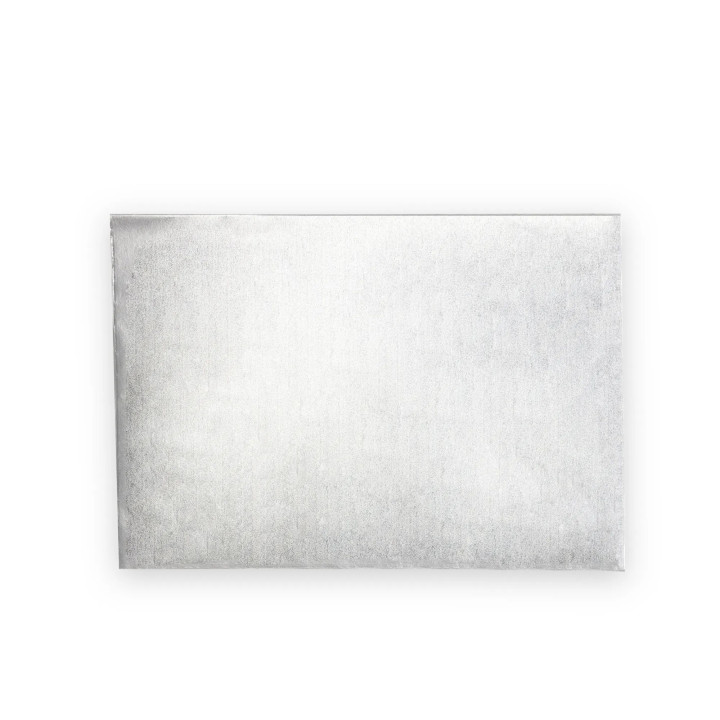 Hojas de papel de seda de color plata para embalaje 50 x 75 cm