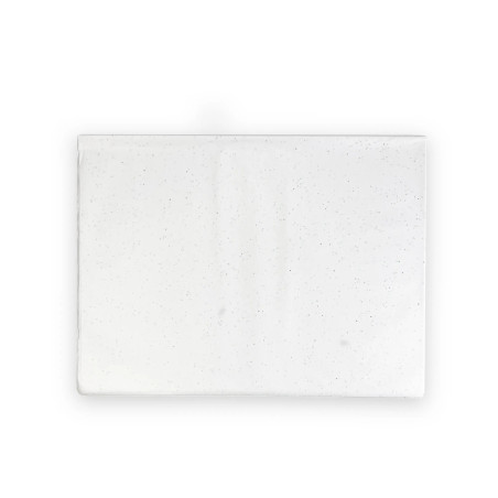 Hojas de papel de seda de color blanco con lentejuelas para embalaje 50 x 75 cm