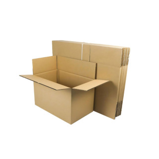 Caja de cartón de canal doble de 48 x 28 x 33 cm