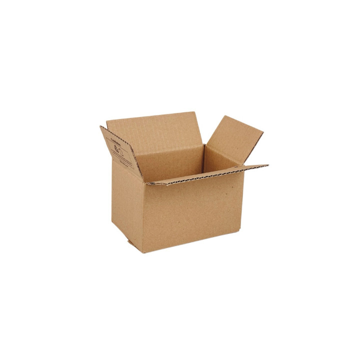 Caja de cartón de canal simple 15 x 10 x 9,2 cm – Embalaje reciclado y reciclable | Embaleo
