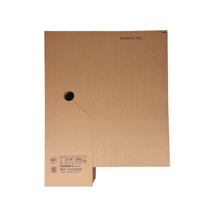 Caja de cartón para libros de formato A4