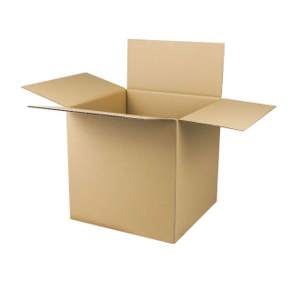 Caja de cartón cúbica de canal doble de 40 x 40 x 40 cm
