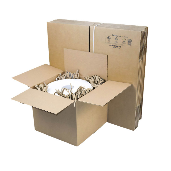 Caja de cartón canal simple 30 x 30 x 25 cm