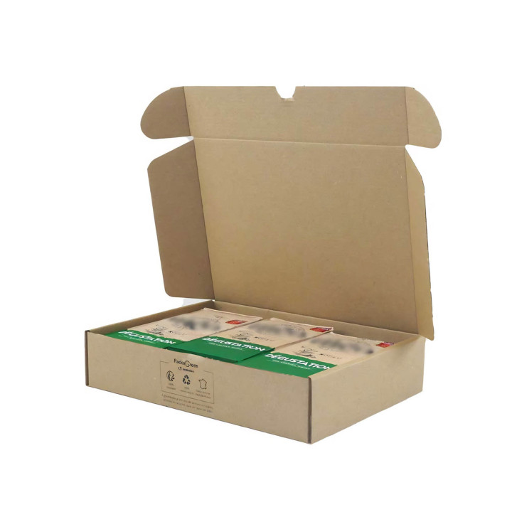 Caja postal de cartón reciclado 24 x 17 x 5 cm