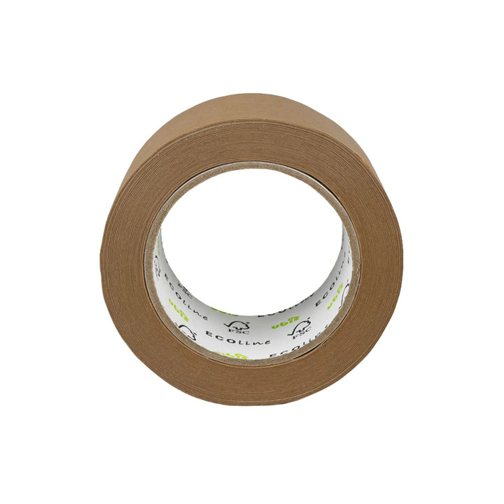 Cinta adhesiva kraft marrón 5 cm x 50 m - Adhesivo natural, reciclable