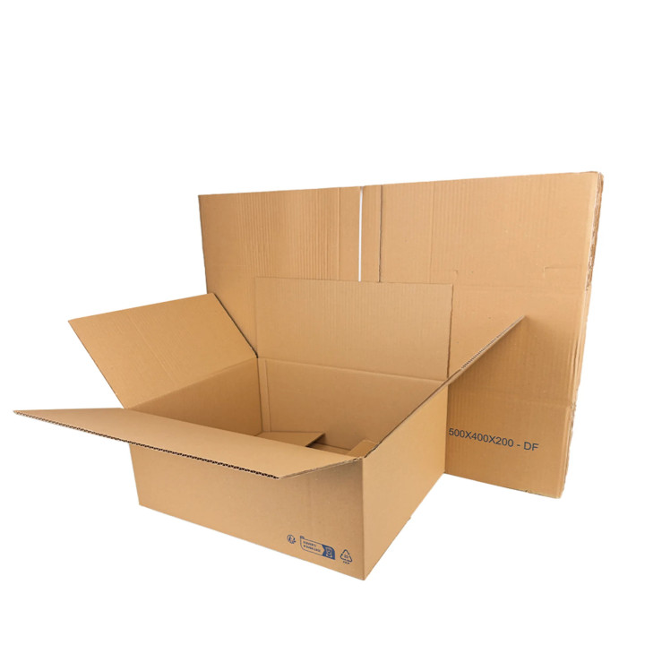 Caja de cartón de canal simple 50 x 40 x 20 cm
