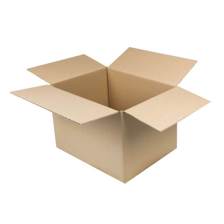 Caja de cartón de canal simple 40 x 30 x 20 cm – Embalaje reciclable | Embaleo