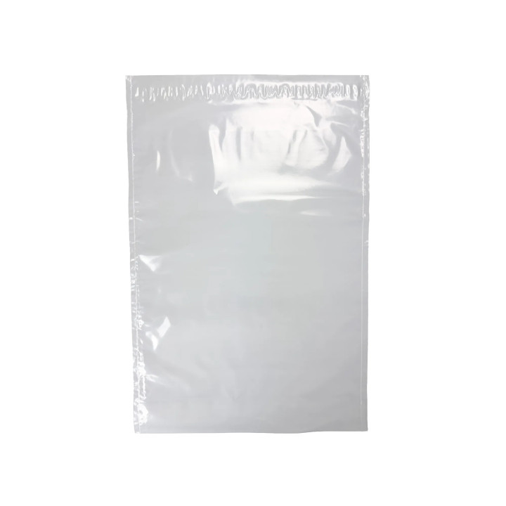 Bolsa de plástico opaca con fuelle Embaleo 27,5 x 35 cm 60 µ