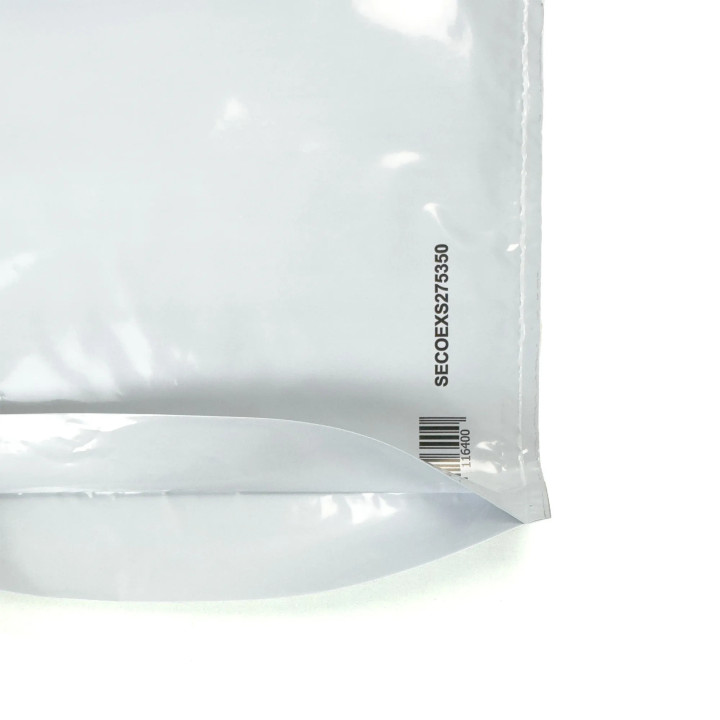 Bolsa de plástico opaca con fuelle Embaleo 27,5 x 35 cm 60 µ
