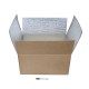 Boite carton isotherme 48h avec film mousse et aluminium 60 x 45 x 30 cm