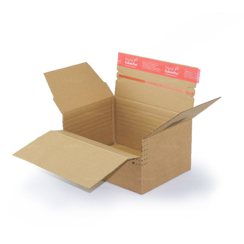 caja de cartón de altura variable