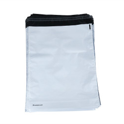 Bolsa de plástico opaca con fuelle Embaleo n°2 36,5 x 46 cm 60µ