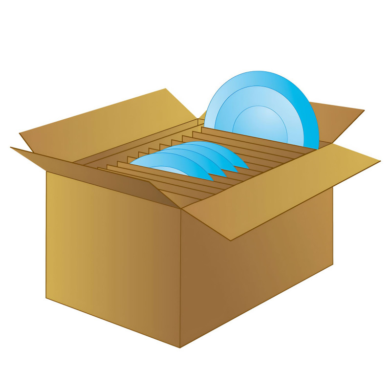 Separadores cartón para platos - EMBALEO