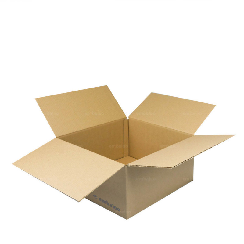 10 cajas cartón 3 pliegues 40x20x20 cm