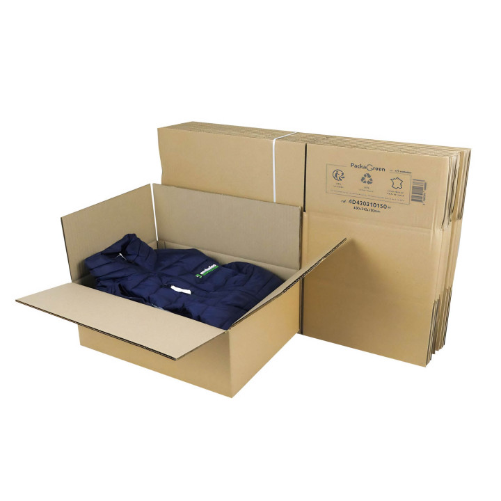 Carton double cannelure 43x31x15 cm