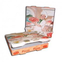 Boîtes à Pizza Imprimées 33x33 cm