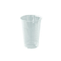 Vaso plástico transparente rayado PP 25/30 cl