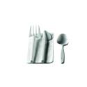 Kit de cubiertos plásticos (cuchillo + tenedor + servilleta + cuchara)