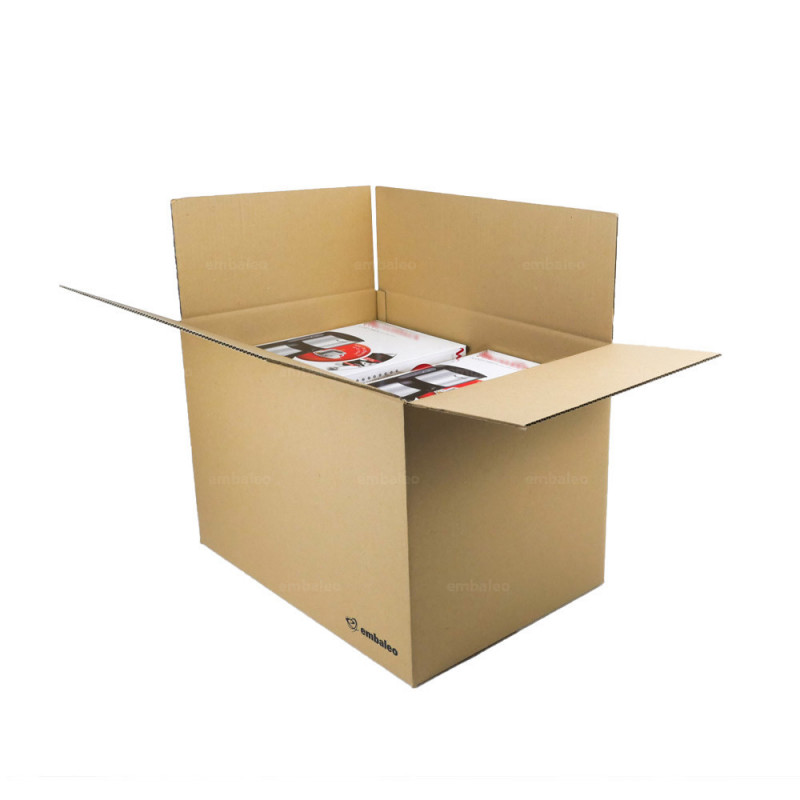 Caja de cartón canal simple 60x40x40 cm