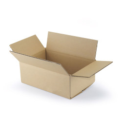 Caja de carton en natural 30x30+10cm