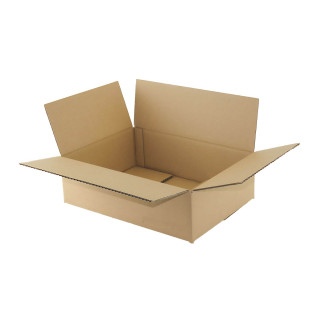 Caja de cartón canal simple 32 x 25 x 10 cm