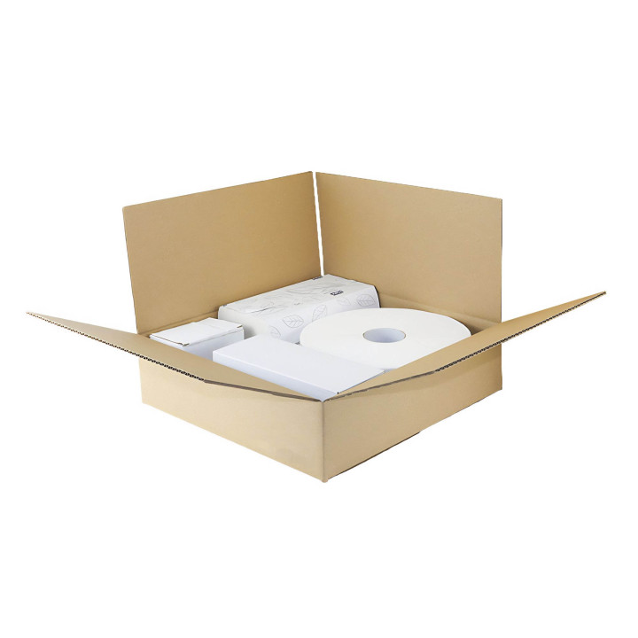 Caja de cartón canal simple 40 x 40 x 10 cm