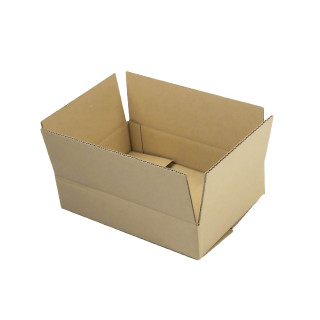 Caja de cartón canal simple 31 x 21,5 x 6 cm