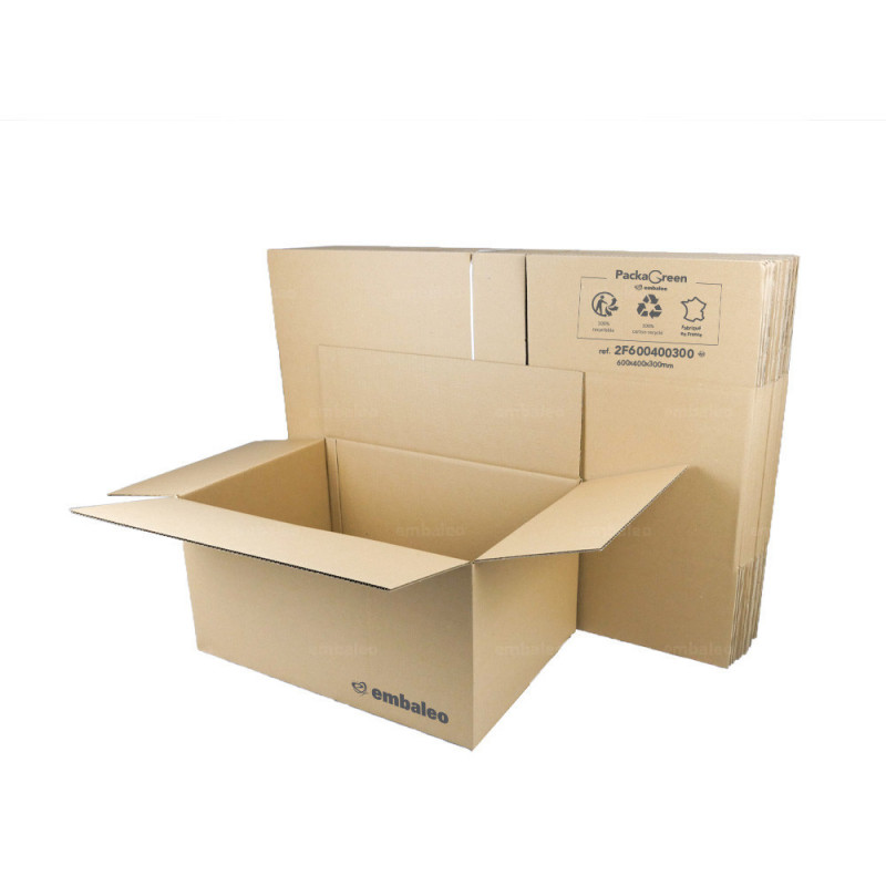 Caja cartón canal simple 60x40x30