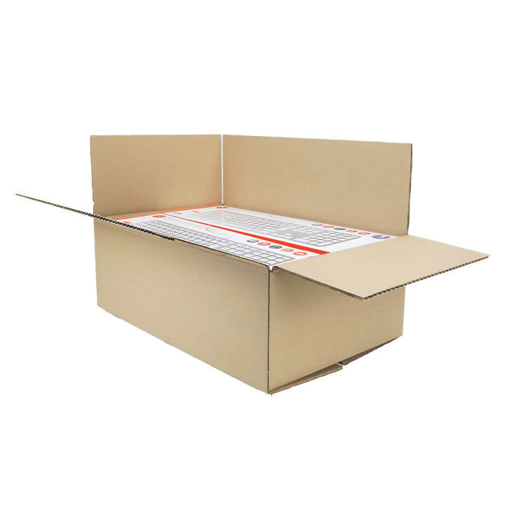 Caja de cartón canal simple 45 x 28 x 15 cm
