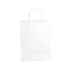 Sac kraft blanc 18 x 8 x 24 cm