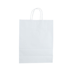 Bolsa kraft blanca con asas retorcidas 28 x 12 x 36