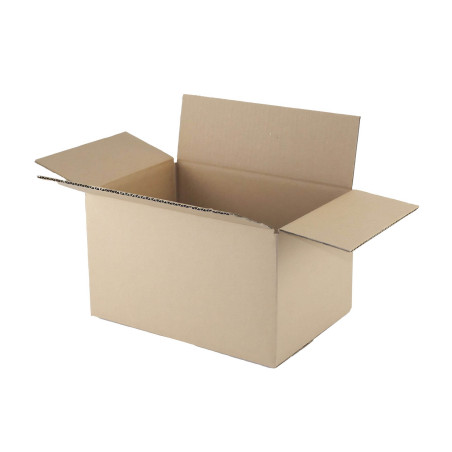 Caja de cartón canal simple 30 x 20 x 17 cm
