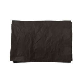 Hojas de papel de seda de color negro para embalaje 50 x 75 cm