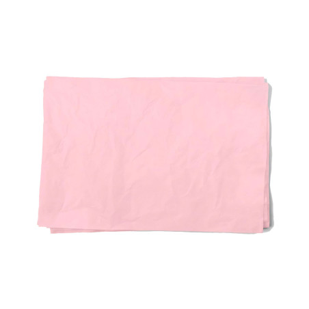 Hojas de papel de seda de color rosa para embalaje 50 x 75 cm