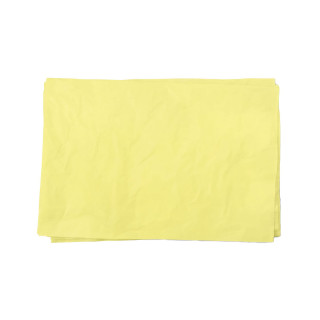 Hojas de papel de seda de color amarillo para embalaje 50 x 75 cm