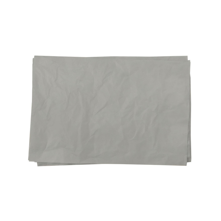 Hojas de papel de seda de color gris para embalaje 50 x 75 cm