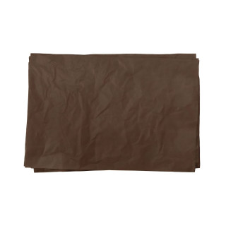 Hojas de papel de seda de color marrón chocolate para embalaje 50 x 75 cm