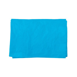 Hojas de papel de seda de color azul turquesa para embalaje 50 x 75 cm