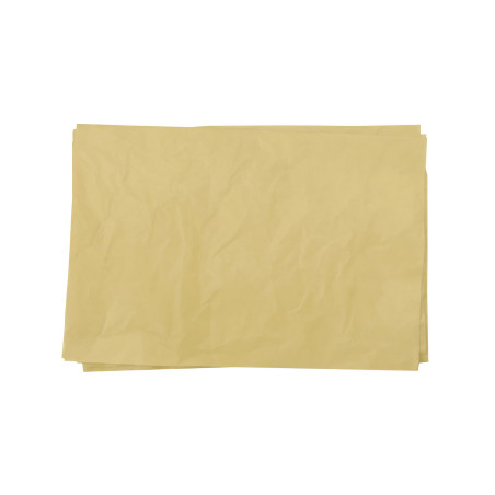 Hojas de papel de seda de color oro para embalaje 50 x 75 cm