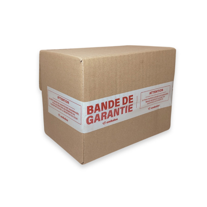 Banda de garantía – Cinta adhesiva impresa | Embaleo