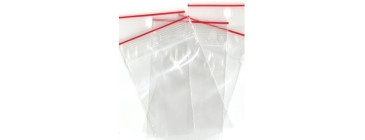 Bolsas de plástico transparente con zip recerrables